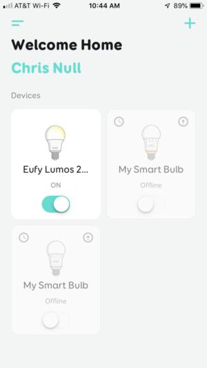 Eufy Lumos 2.0 app