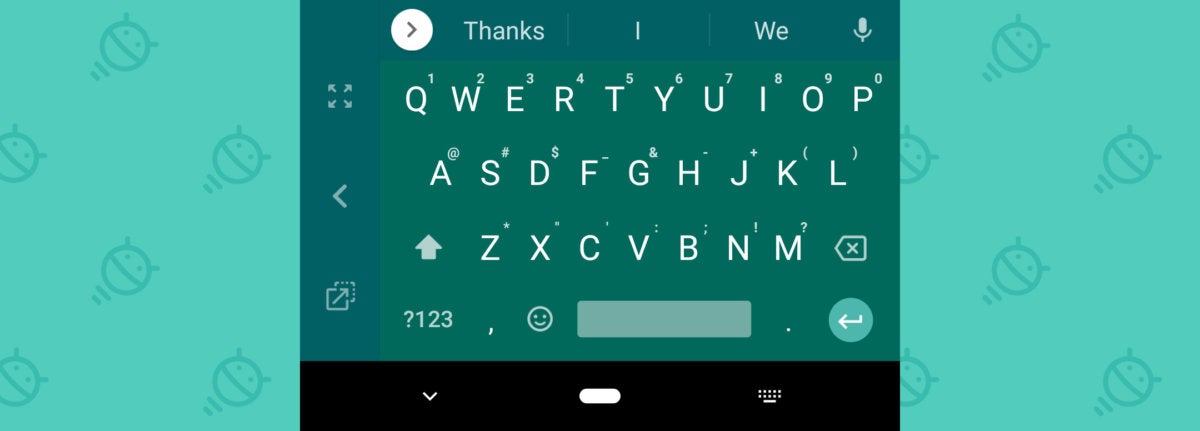 Gboard Android Shortcuts: Floating keyboard right