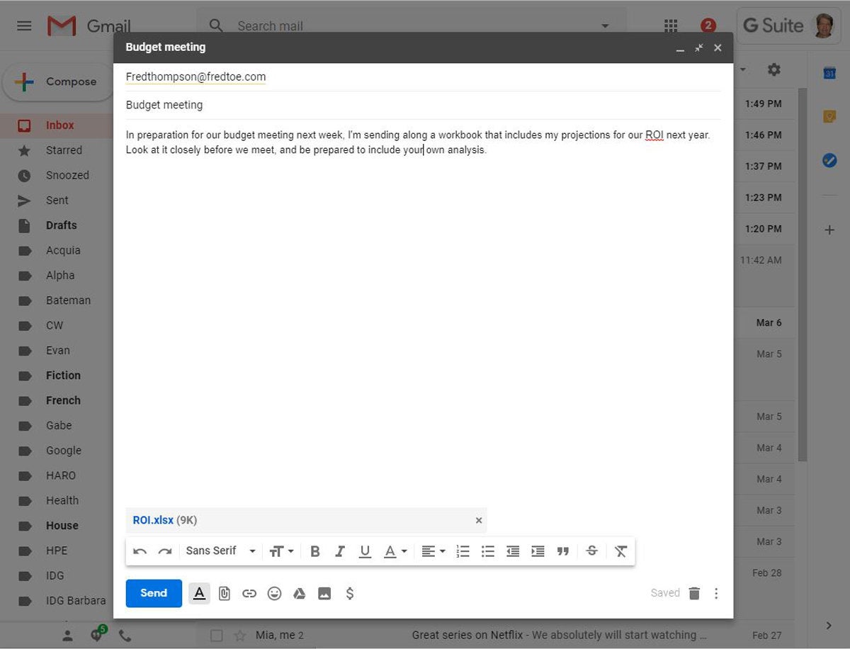 gmail compose email