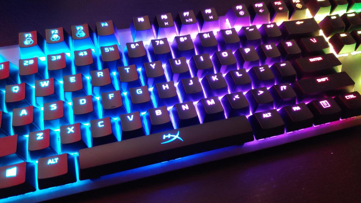 HyperX Alloy FPS RGB review: Rainbow lights and silver switches at