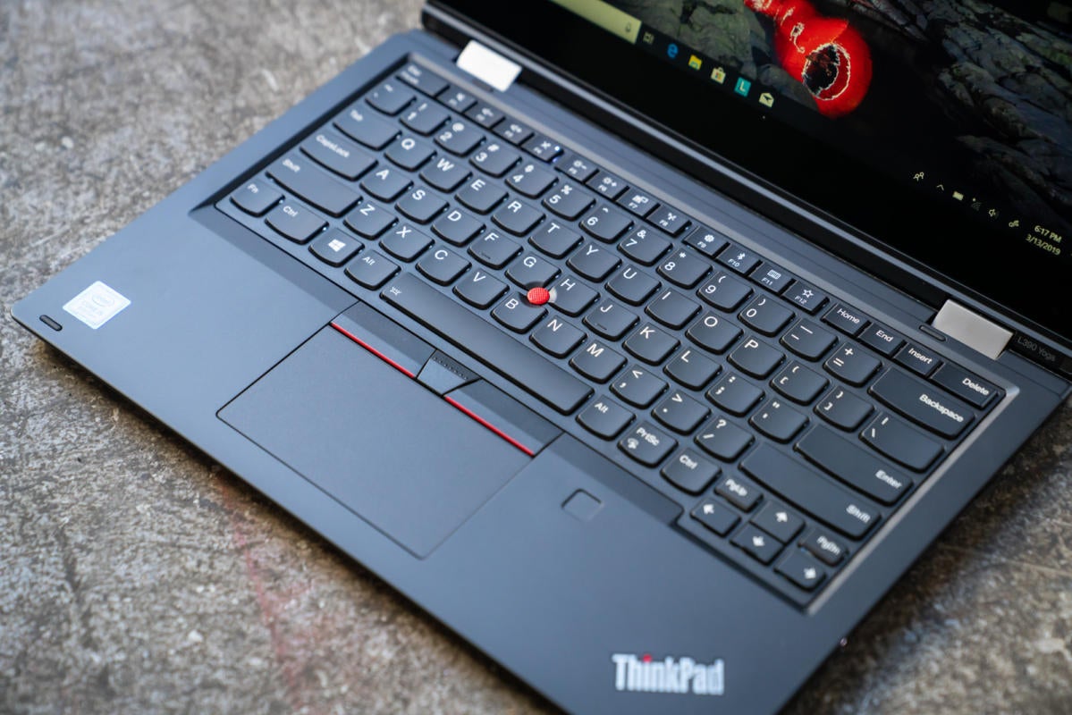 Détail du clavier de yoga lenovo thinkpad l390