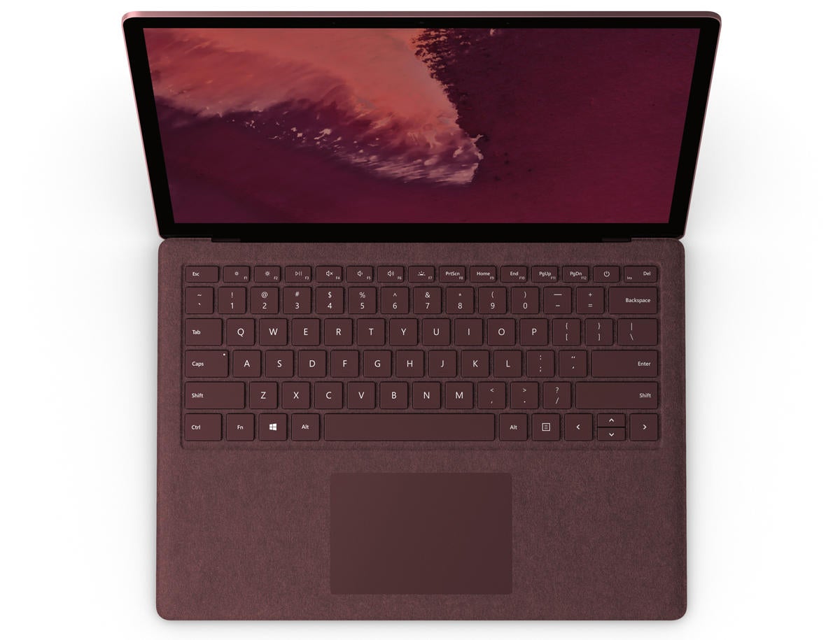 microsoft surface laptop 2 clavier