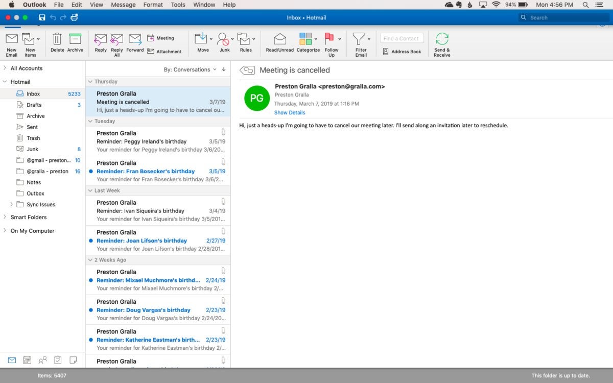 outlook mac