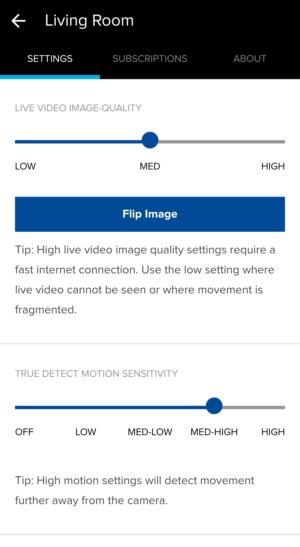 swann app settings