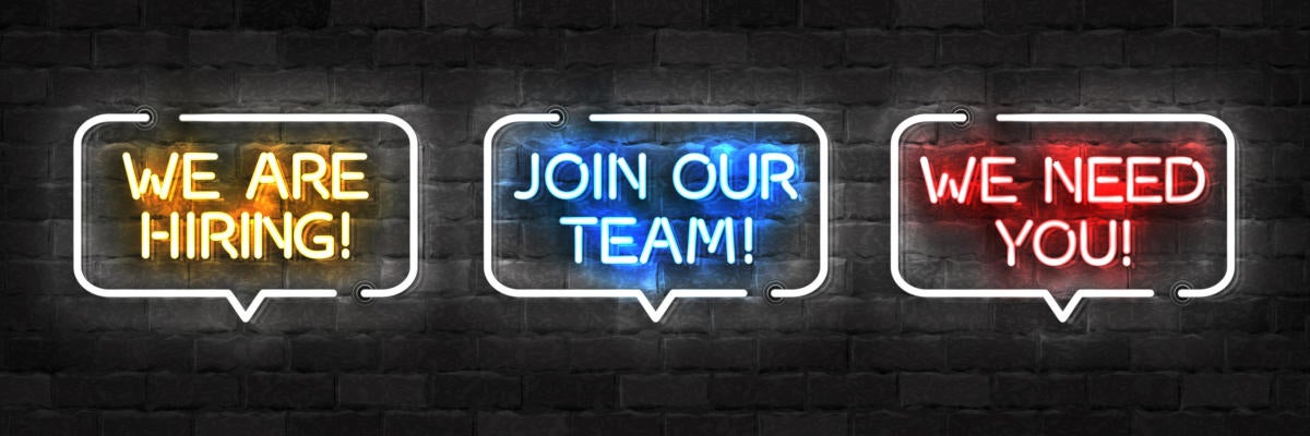we are hiring now hiring sign recruiting neon signs we need you