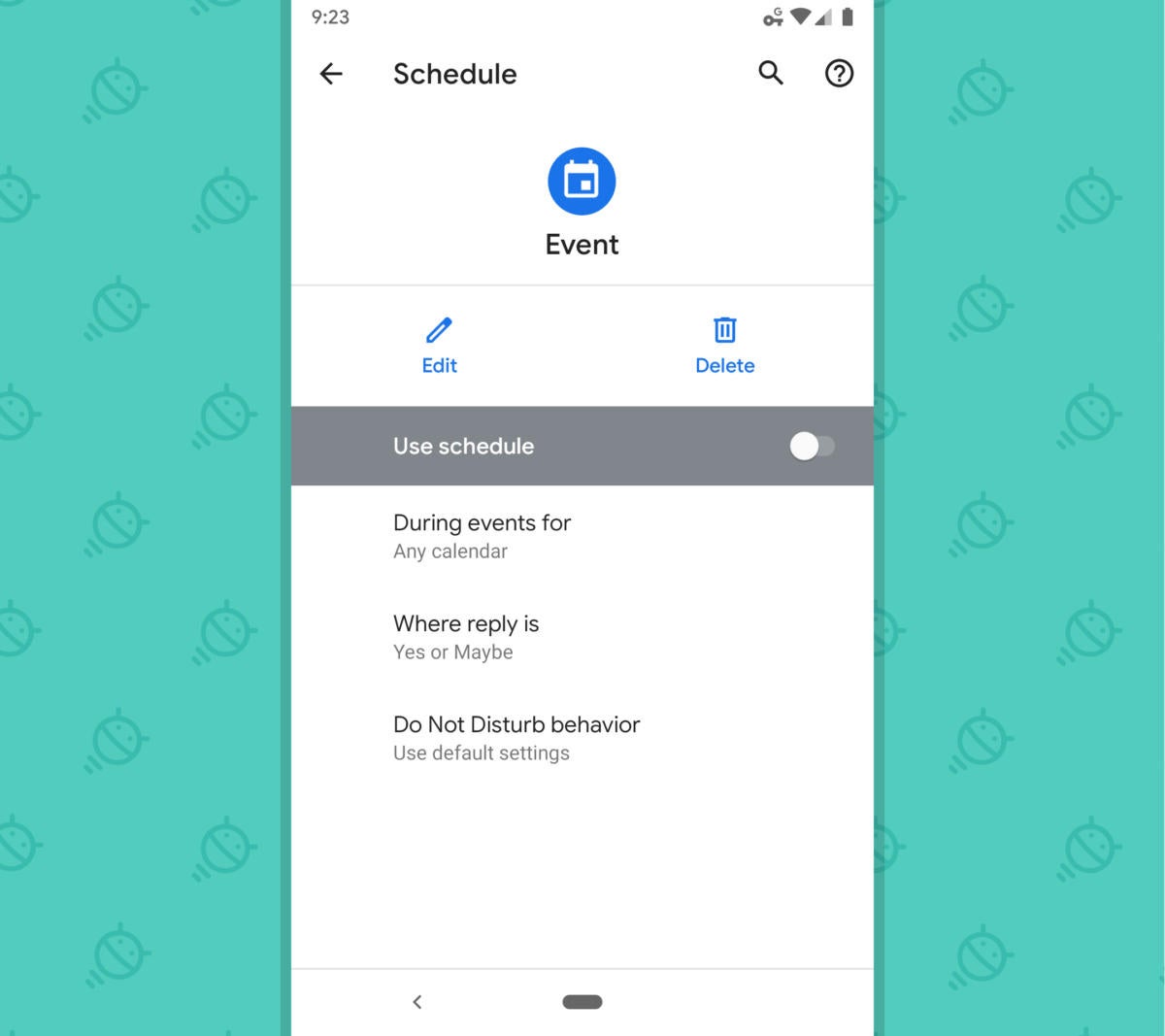 Google Calendar Android -  Silence Events