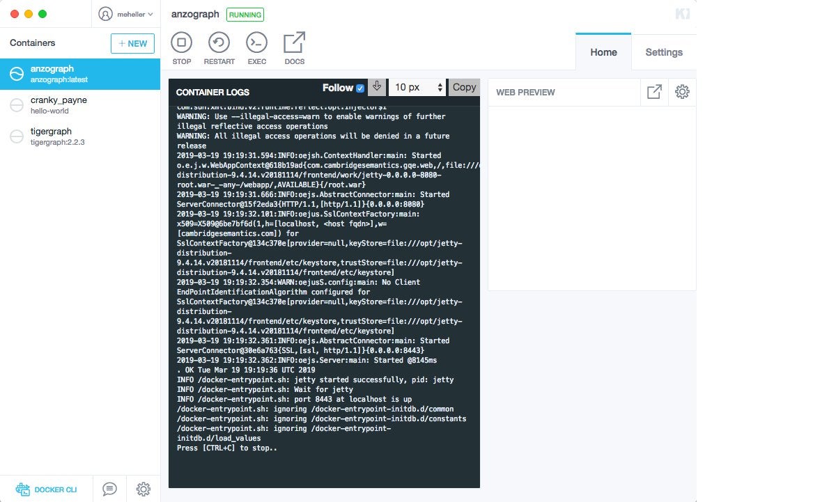 kitematic native startup