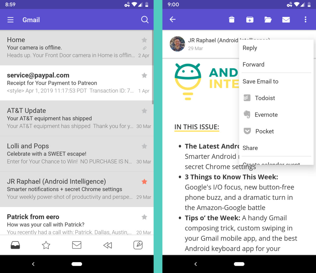 Gmail Alternative Android Email Apps - Newton