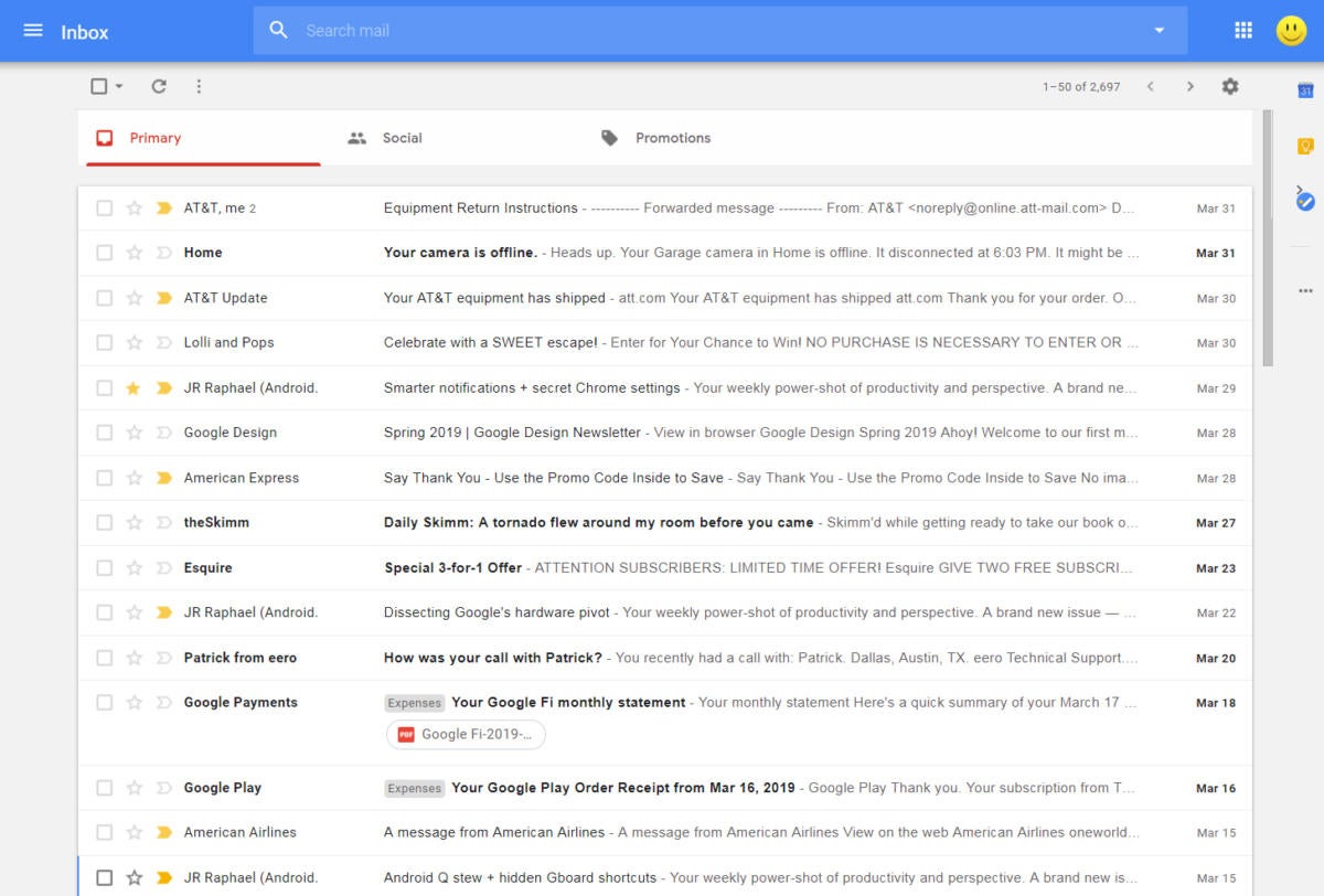 why do my emails go to all mail instead of my inbox in gmail