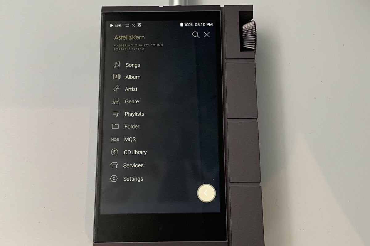 The Kann Cube sports Astell&Kern’s updated user interface.