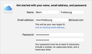 mac911 set up fresh apple id macos email
