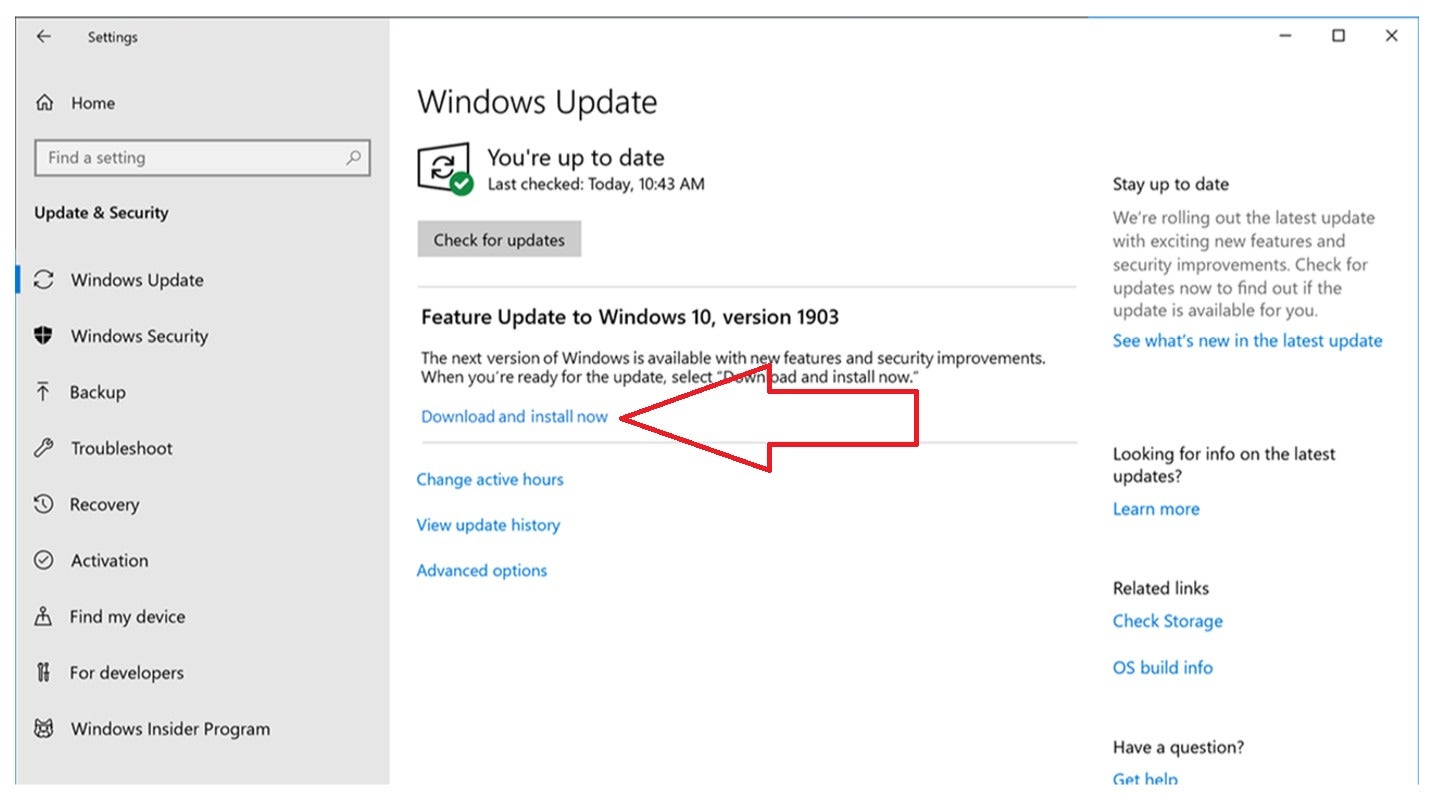 microsoft latest update for windows 10