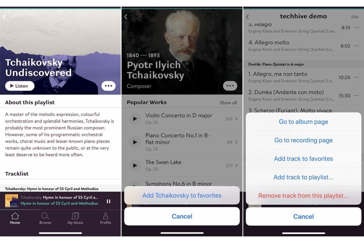 I could browse curated playlists and easily create playlists and favorites of my own through the app