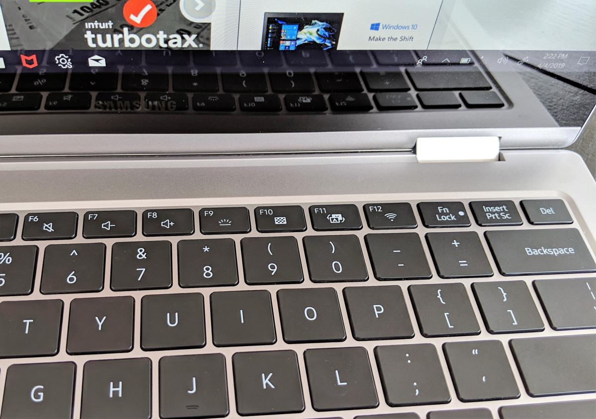Samsung Notebook 9 Pro quirky keyboard