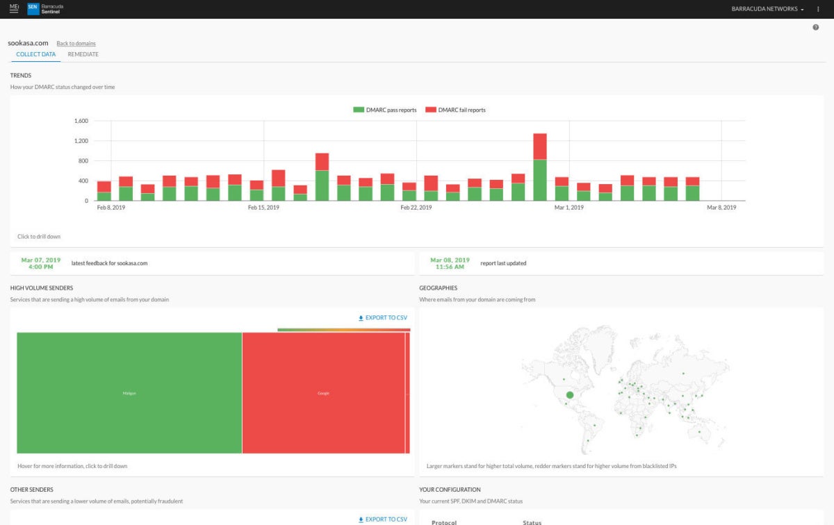 Barracuda sentinel - dmarc compliance