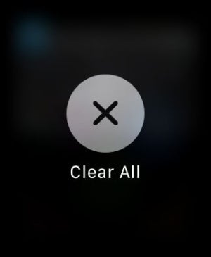 apple watch clear notifications