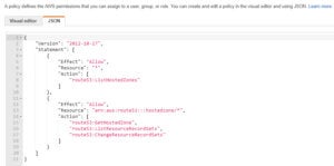 aws iam policy json