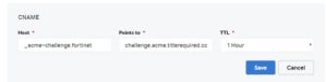 challenge cname