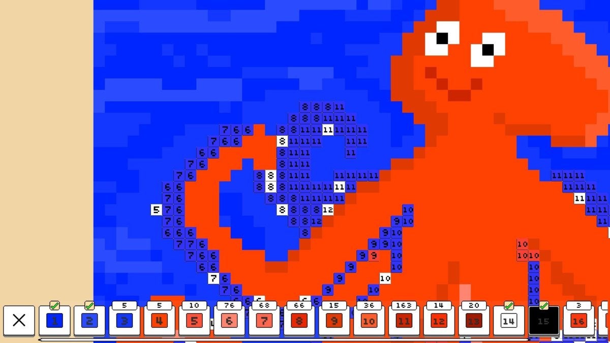 coloring pixels