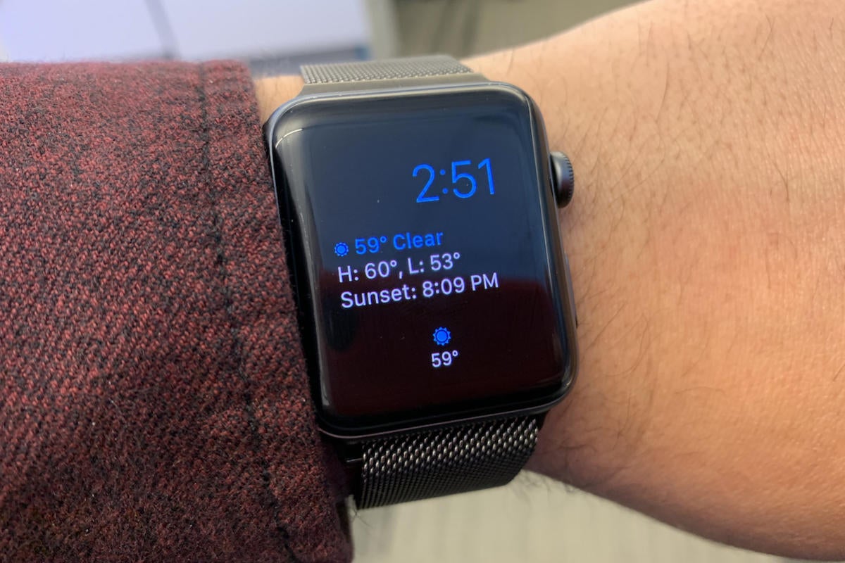 carrot weather apple watch complication