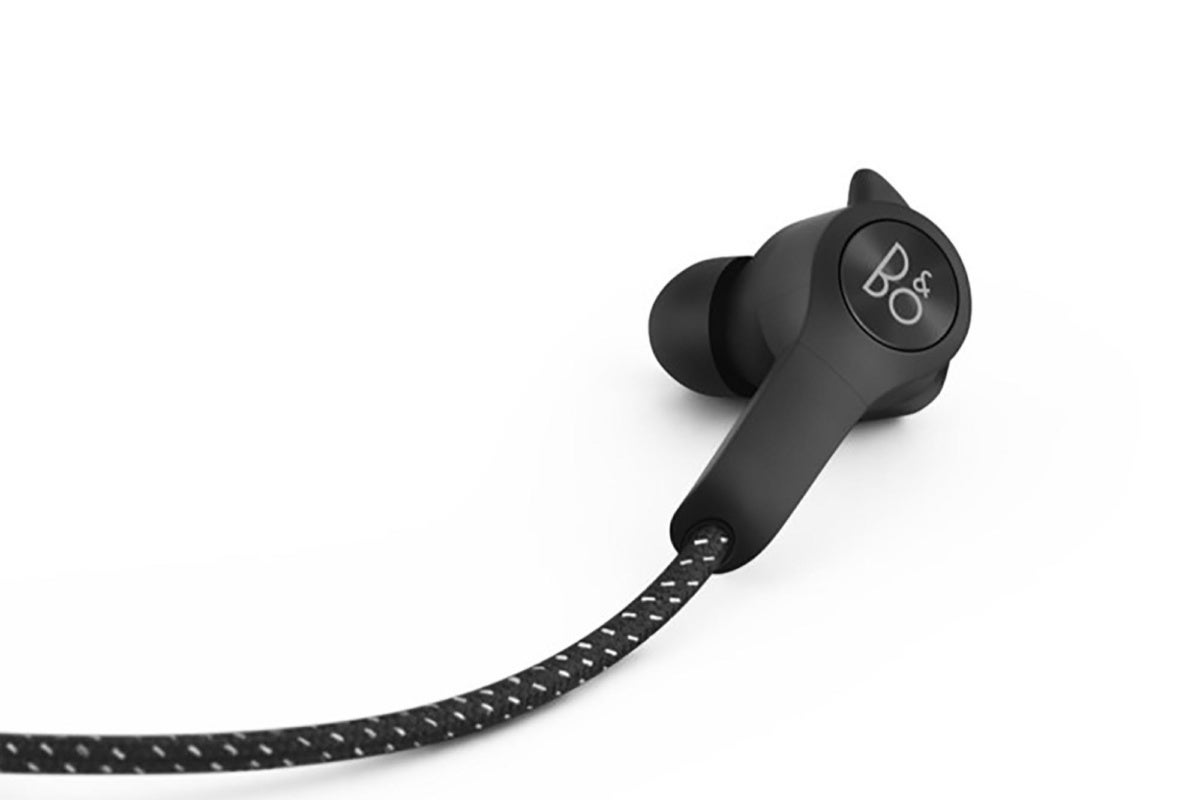 The B&O Beoplay E6 come with a braided cable. The headphone it sweat and sand resistant.