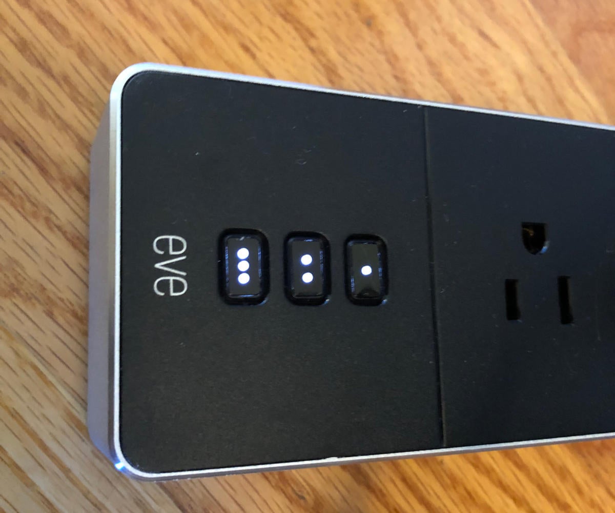 Eve Energy Strip buttons