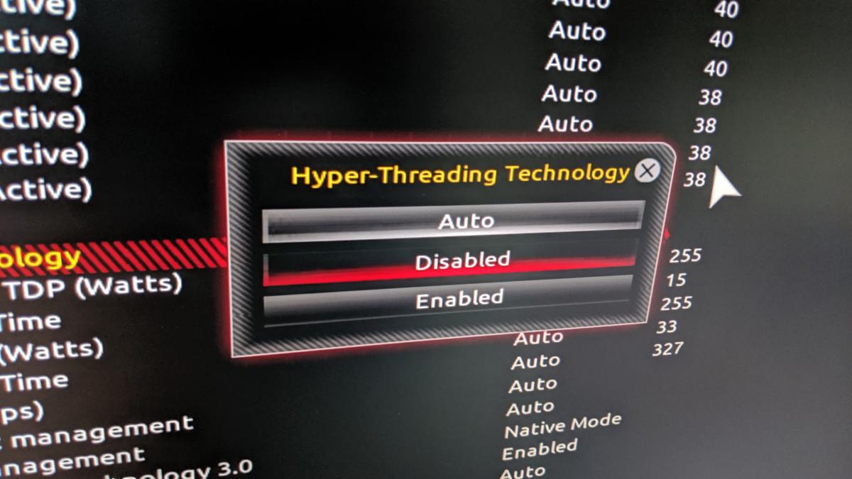 Hyper threading на каких процессорах