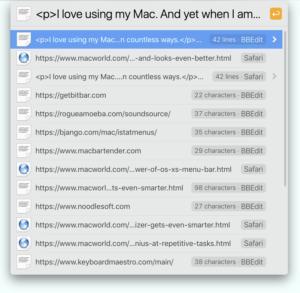 launchbar clipboard history