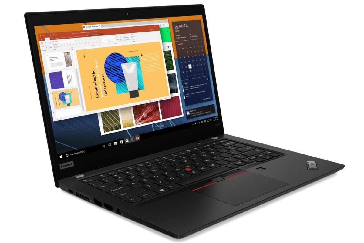 lenovo thinkpad x390 black front facing right