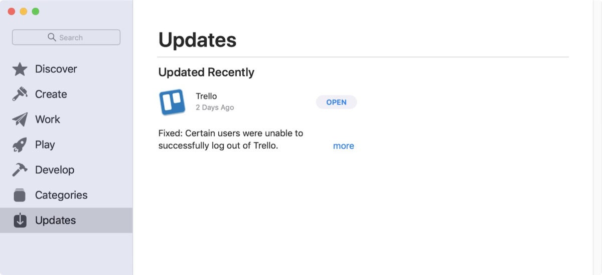 mac app store updates