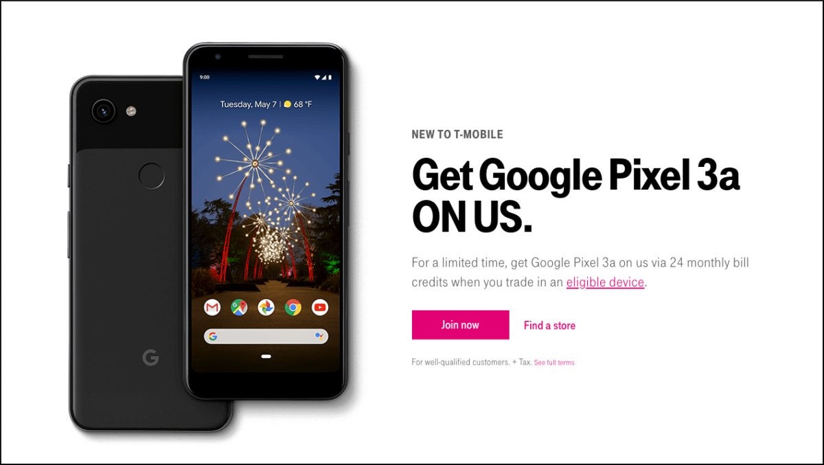 T-mobile Pixel 3a deal
