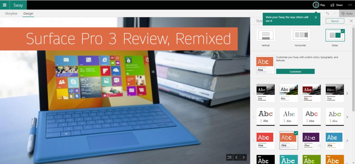 surface pro 3 review Microsoft sway
