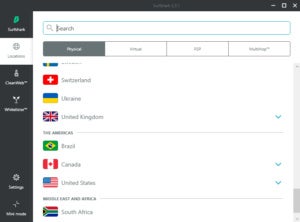 surfshark vpn server locations