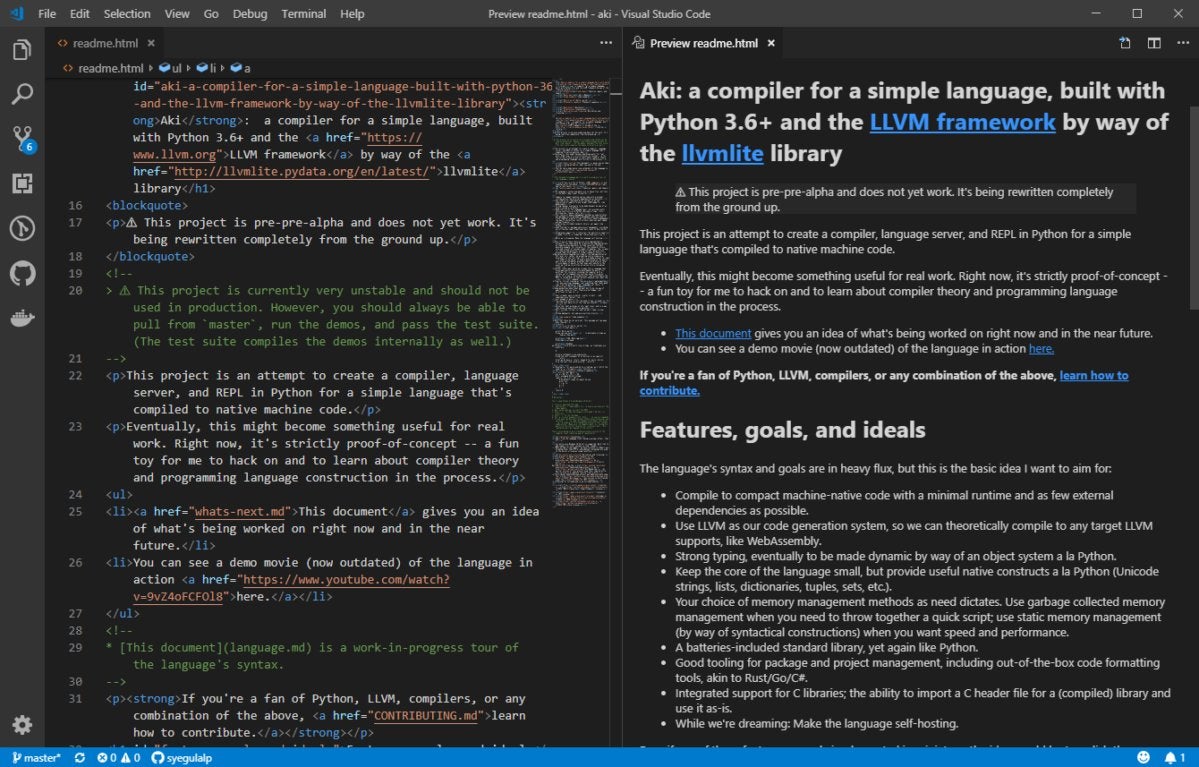 visual studio code for html