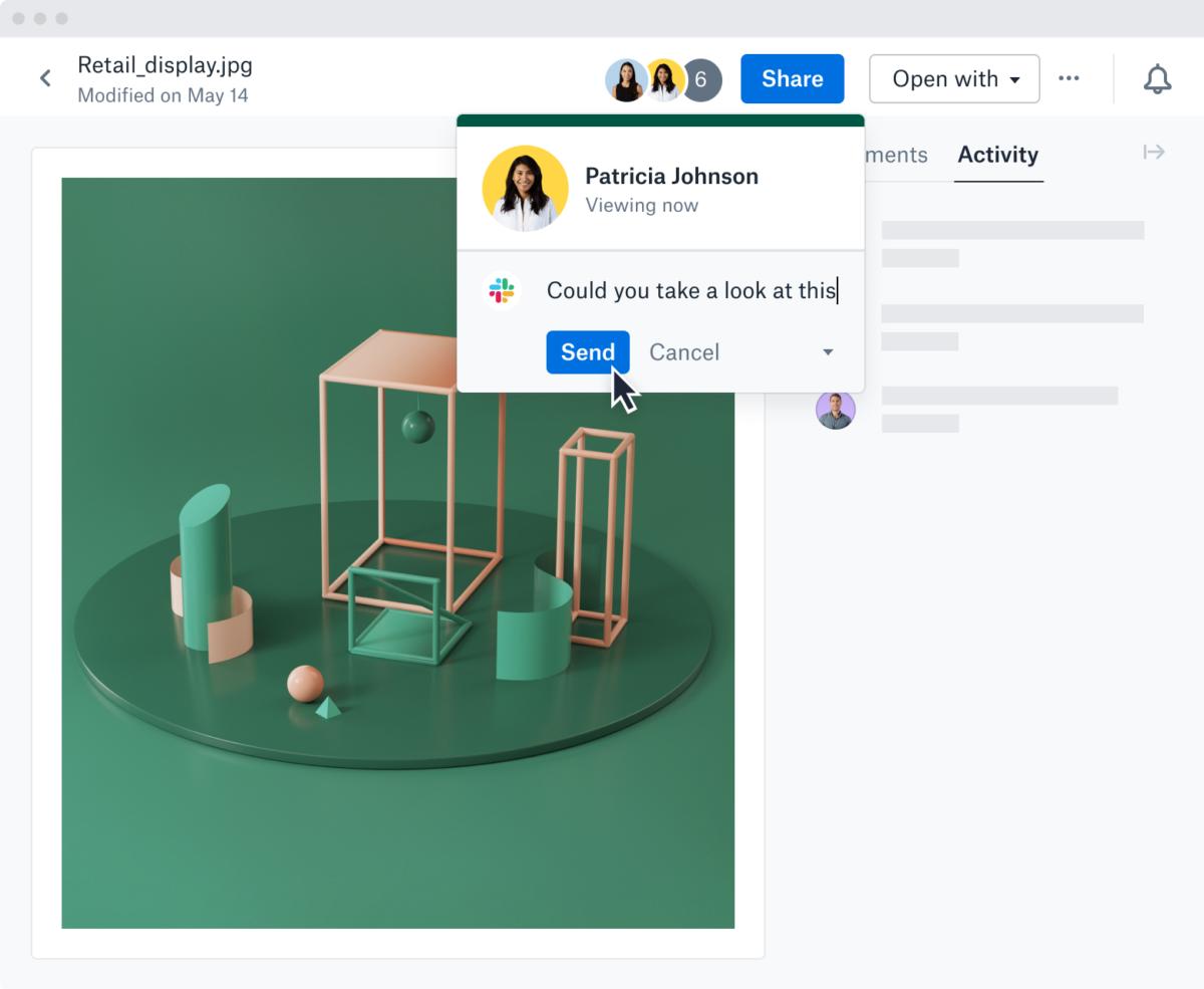 Dropbox and slack