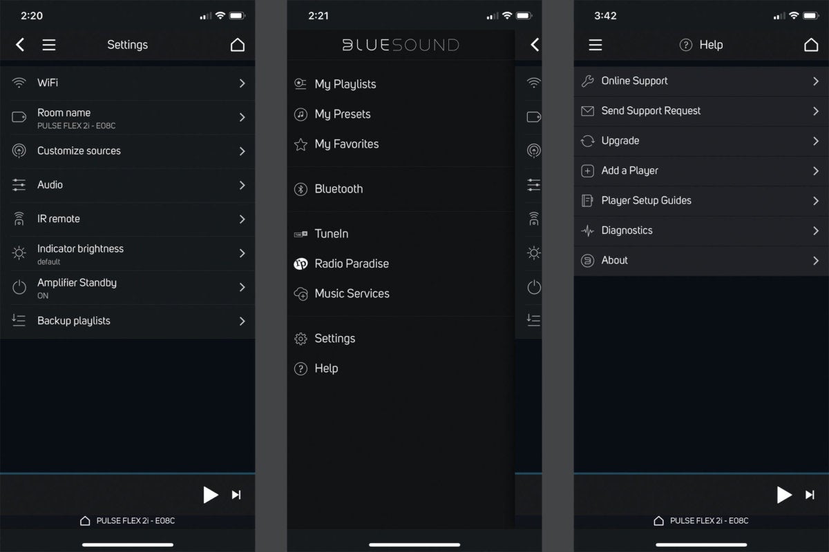 bluesound pulse flex 2i app2