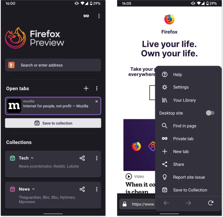 get the latest firefox for android