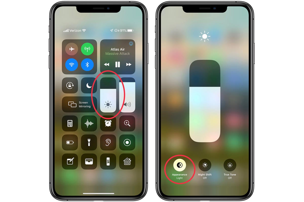 cant turn on dark mode iphone