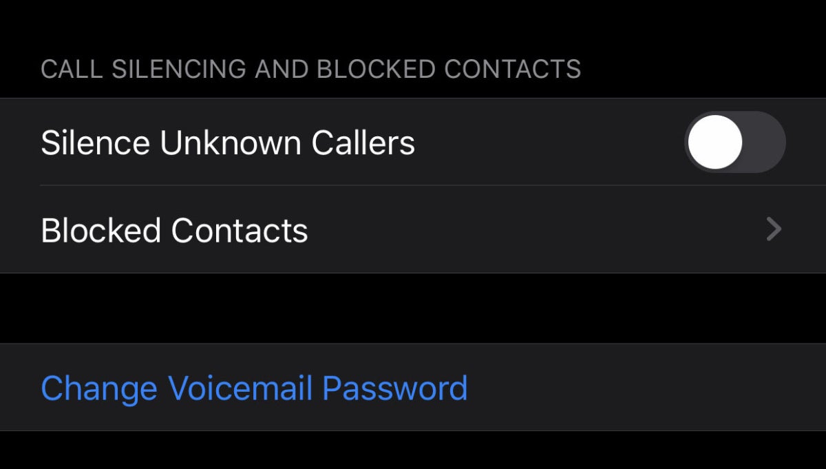 ios13 silence callers