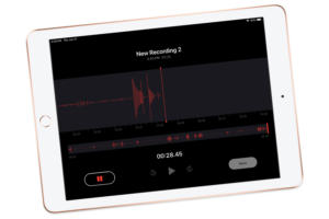 ipad voice memo screen 2019