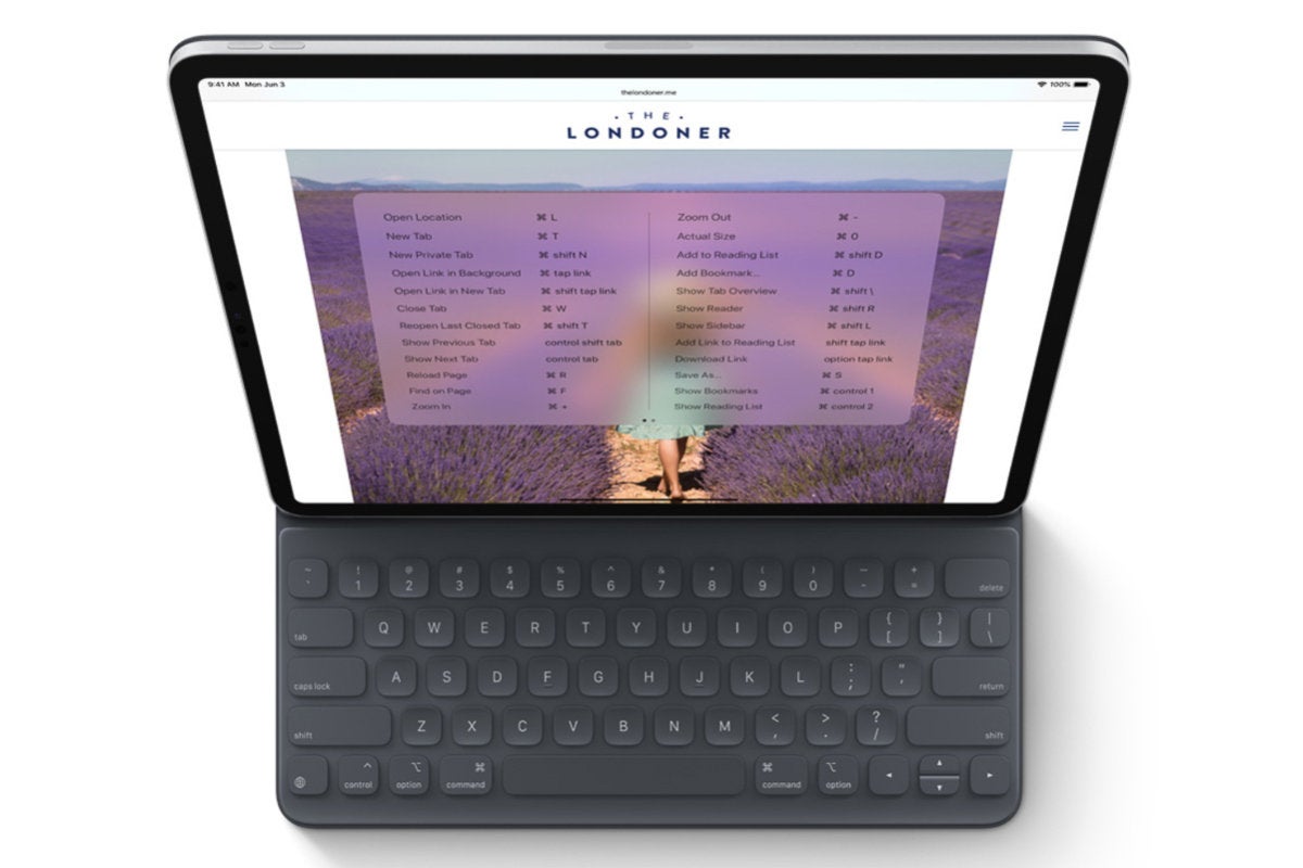 safari ipad keyboard size