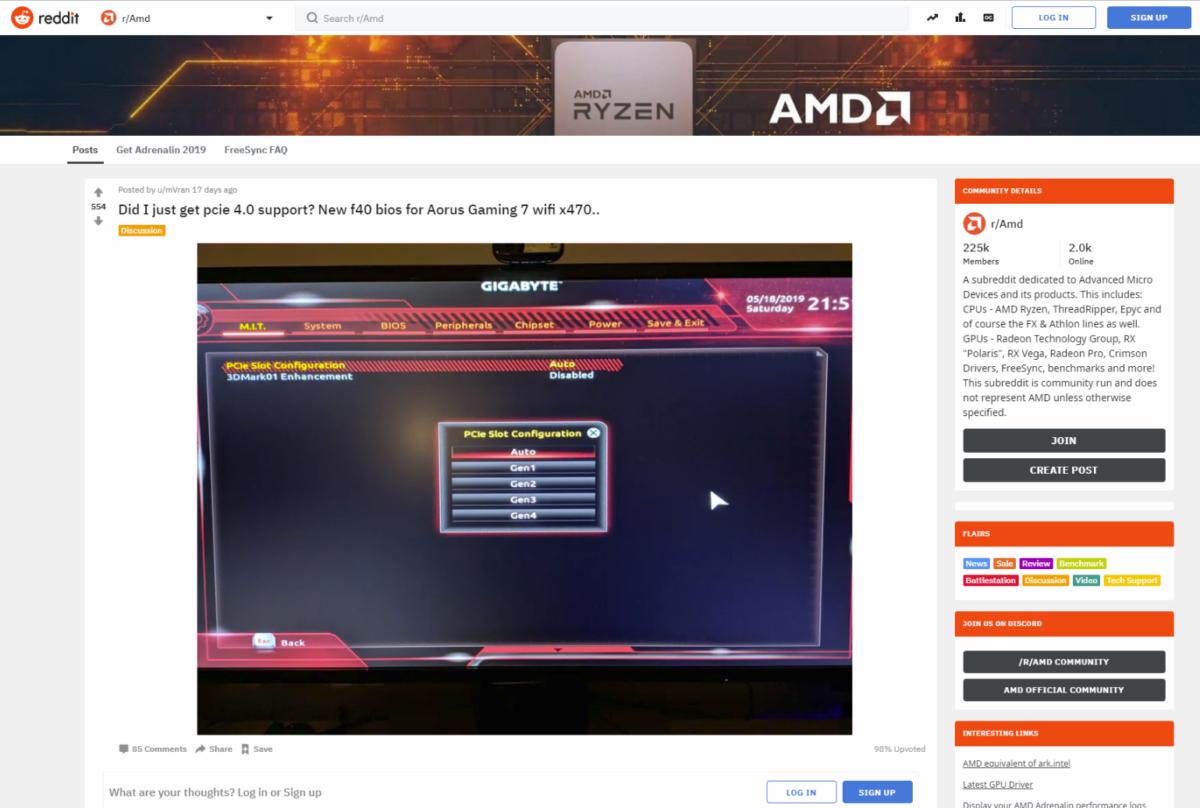 bios reddit x470 pcie