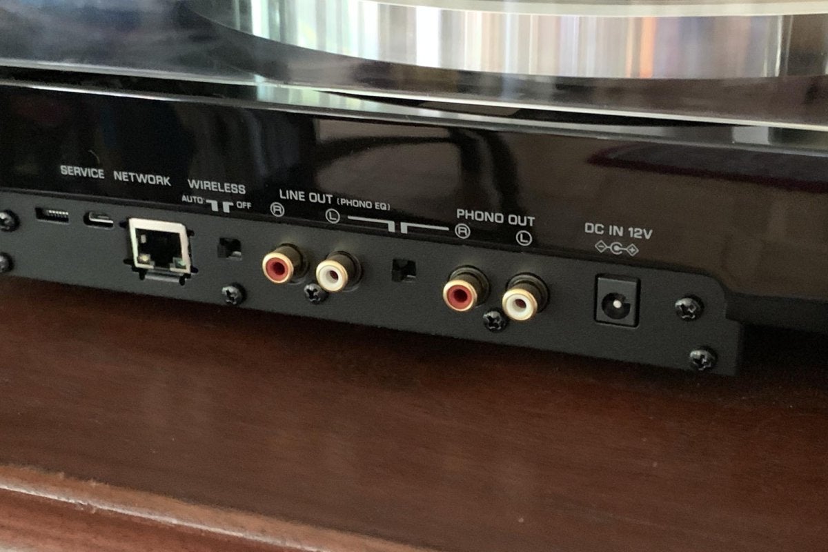 The Vinyl 500 has phono pre-outs so you can connect the turntable with an external phono preamp. It