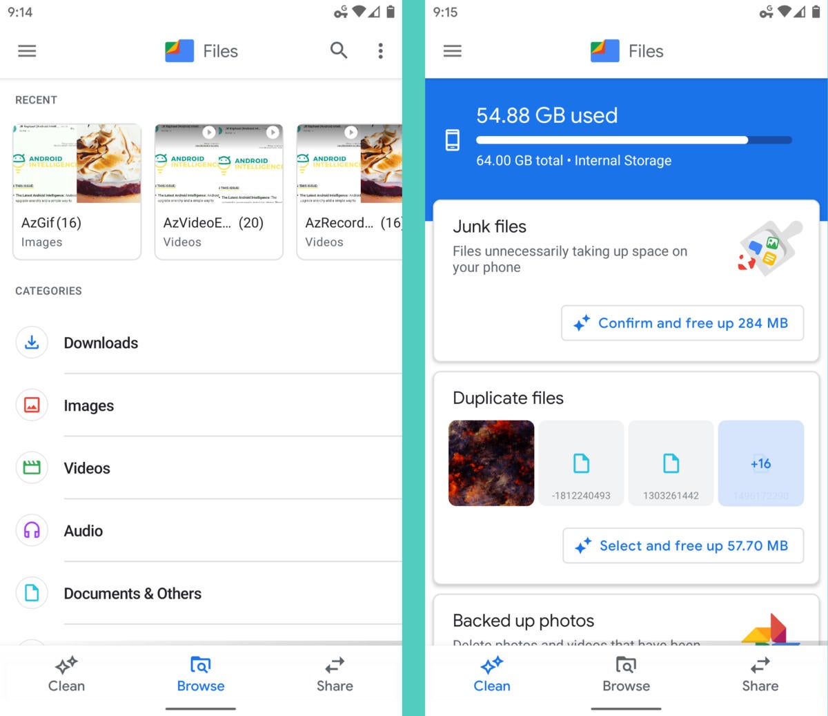 Google Apps Android - Files