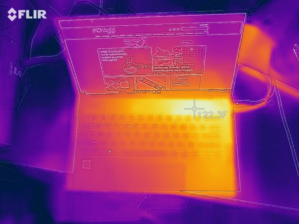 Acer Swift 7 juillet 2019 flir heat thermal