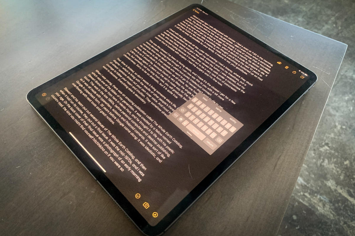 floating keyboard ipados 13