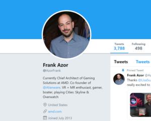frank azor twitter