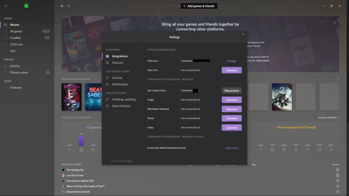 GOG Galaxy 2.0.68.112 download the new version for mac