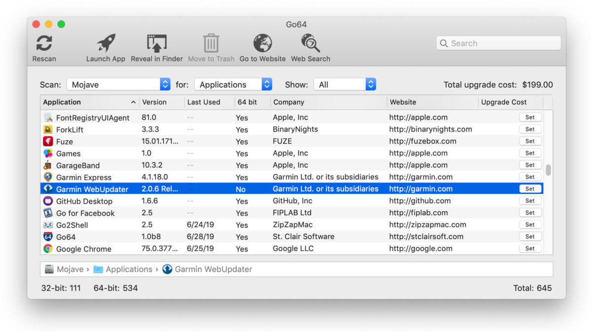 find applications on mac