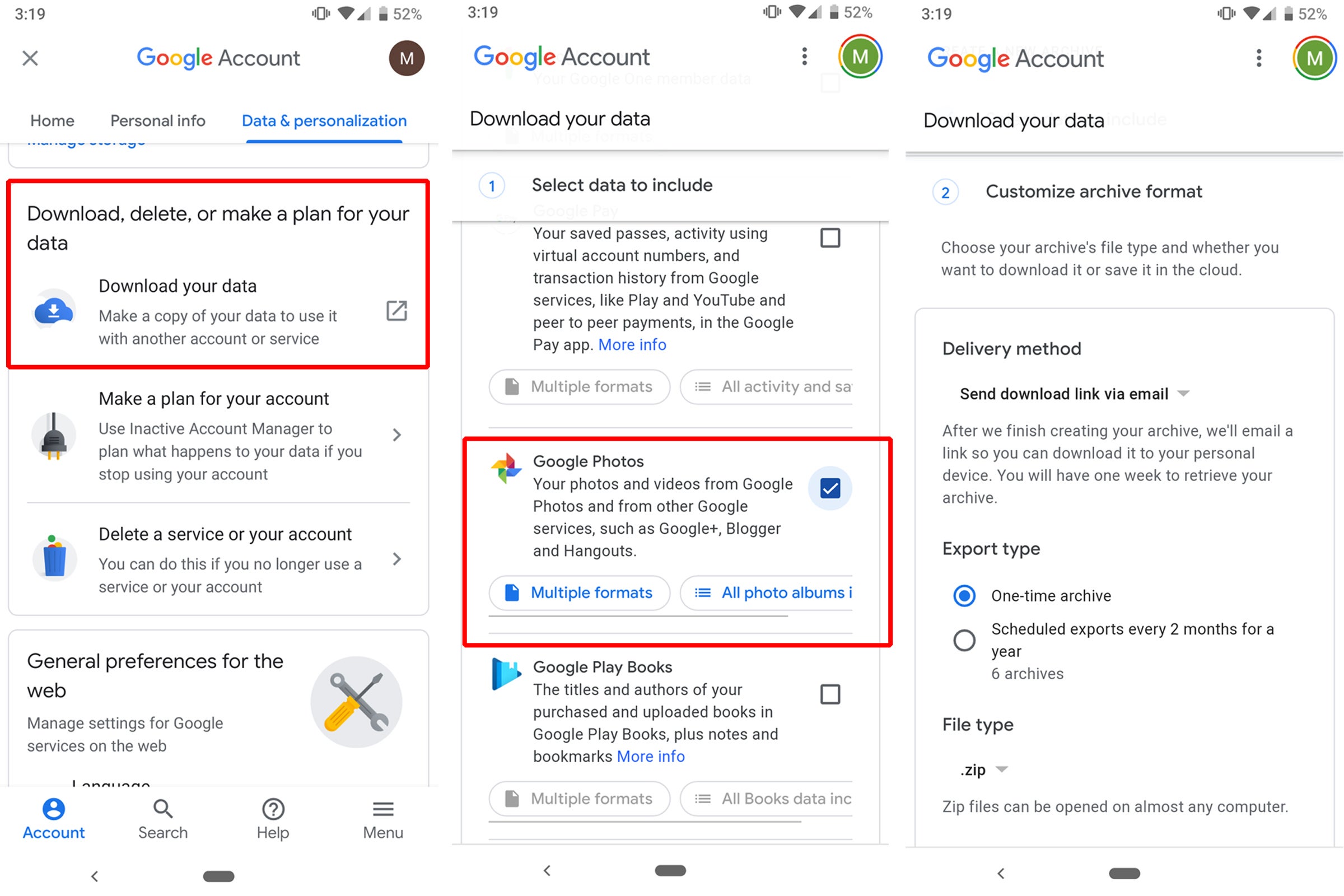 google backup and sync photos